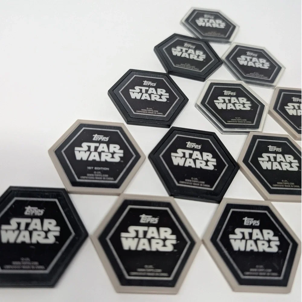 Topps Star Wars Galactic‎ Connexions Tiles Lot of 15 - Princess Leia R2-D2 Holo - Picture 11 of 16